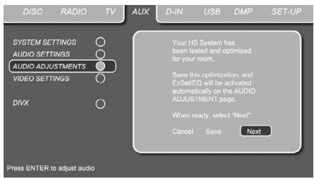 HARMAN KARDON DL 646HD - Automated Speaker Setup Using EzSet/EQ - 8