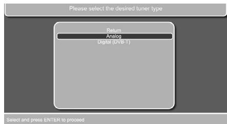 HARMAN KARDON DL 646HD - Selection of tuner type - 1