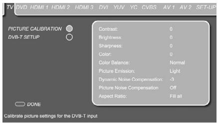 HARMAN KARDON DL 646HD - Set Up Menu for Screen - 1