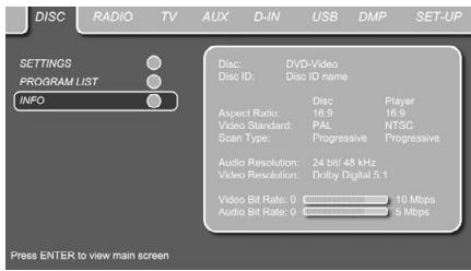 HARMAN KARDON DL 646HD - Information Displays - 1