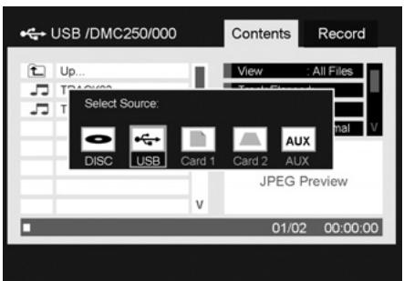 HARMAN KARDON DMC 250 - Selecting a Media Source - 1