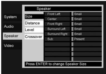 HARMAN KARDON DMC 250 - Speaker Settings - 2