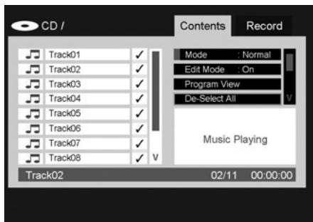 HARMAN KARDON DMC 250 - Programming a Playlist From an Audio CD or Data Source - 5