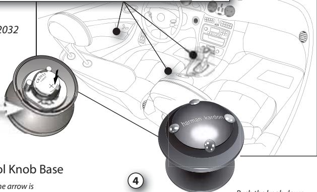HARMAN KARDON DRIVE + PLAY 2 [HK-DP2EU] - Installing the Wireless Control Knob - 2