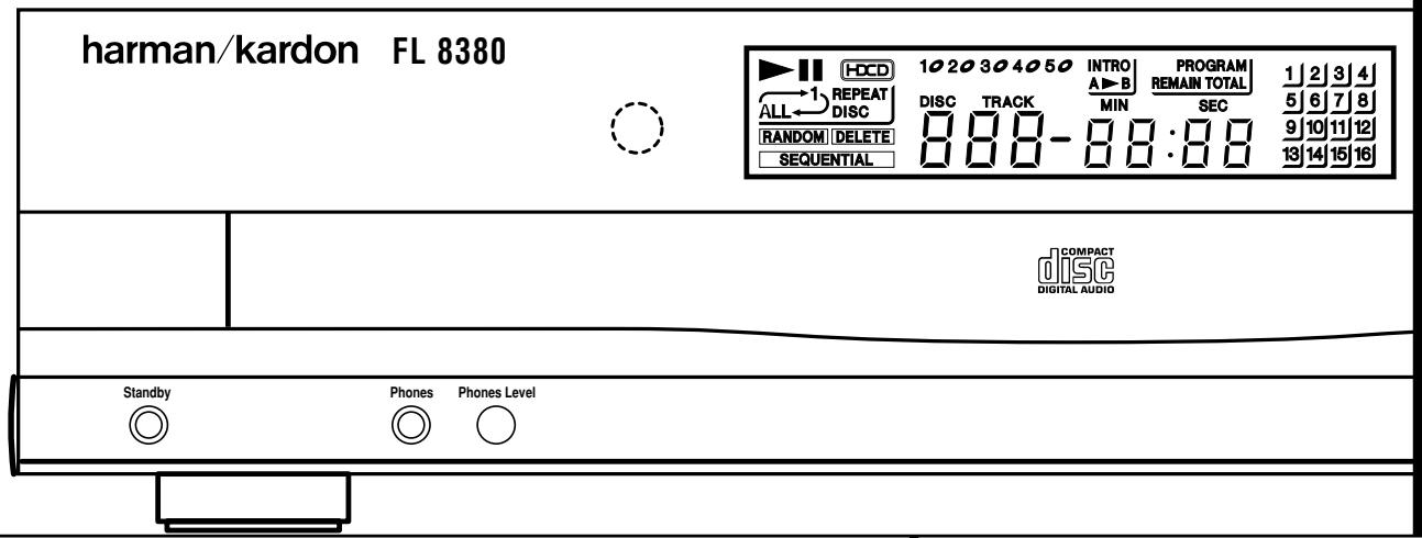 HARMAN KARDON FL 8380 - FL 8380 Compact Disc Changer - 1