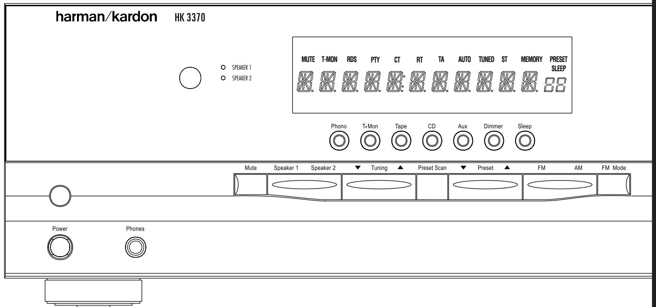 HARMAN KARDON HK 3370 - HK 3370 Stereo Receiver - 1