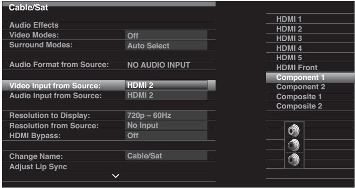HARMAN KARDON AVR 265 - Configuration des sources - 2