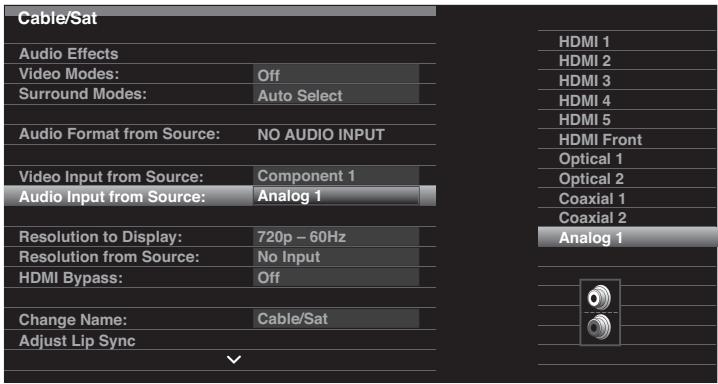 HARMAN KARDON AVR 2650 - Configuration des sources - 3