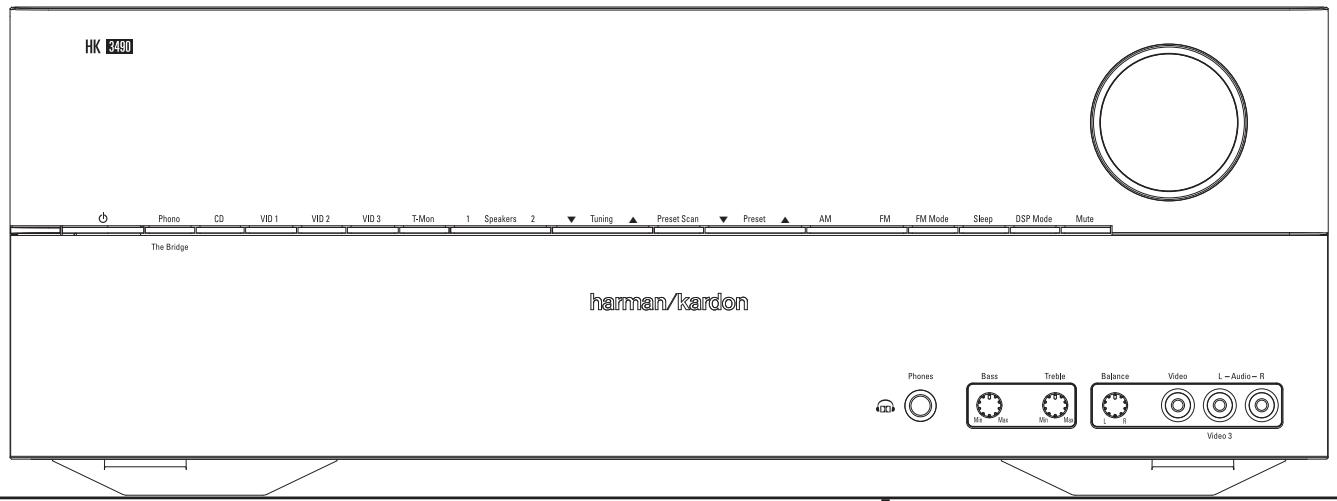 HARMAN KARDON HK 3490 - HK 3490/hk 3390 ampli-tuner stéréo reproduction - 1