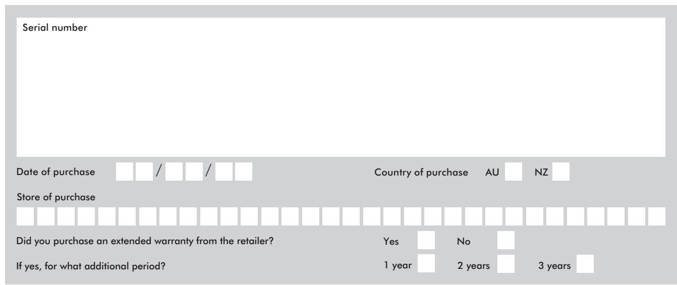 DYSON DC29 - Section 1: Dyson 2 year guarantee - 1