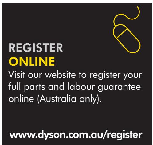 DYSON DC29 - EASY WAYS TO REGISTER YOUR 2 YEAR GUARANTEE - 1