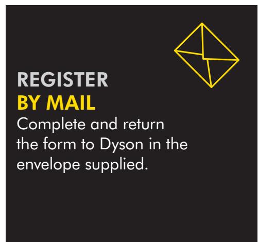 DYSON DC29 - EASY WAYS TO REGISTER YOUR 2 YEAR GUARANTEE - 3