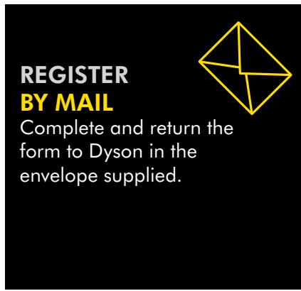 DYSON DC34 ANMAL - EASY WAYS TO REGISTER YOUR DYSON 2 YEAR GUARANTEE - 3