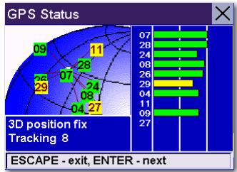 MAGELLAN 6000T - GPS Status - 1