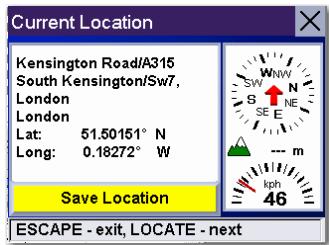 MAGELLAN 6000T - Displaying Information About Your Present Location - 1