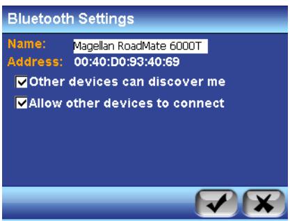 MAGELLAN 6000T - How to use Bluetooth Settings - 1