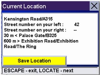 MAGELLAN 6000T - Displaying Information About Your Present Location - 2