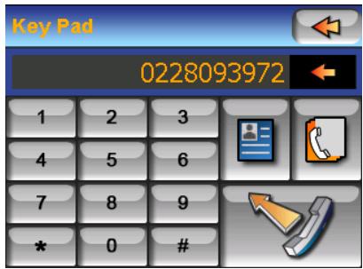 MAGELLAN 6000T - Place a call via Keypads - 1