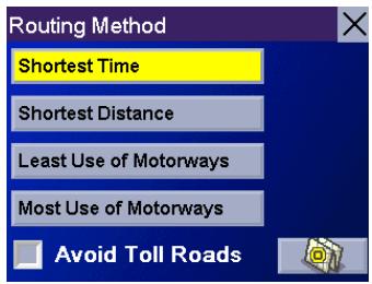 MAGELLAN 6000T - Choosing the Route Method - 1