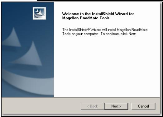 MAGELLAN 6000T - Installing the Software - 2