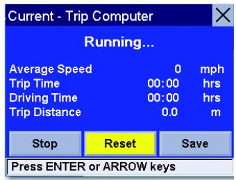 MAGELLAN 6000T - Resetting the Trip Computer - 1