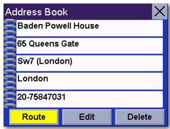 MAGELLAN 6000T - Select Route. - 1