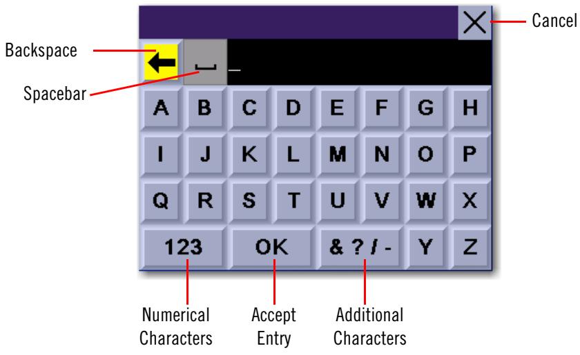 MAGELLAN 6000T - Inputting Text Characters - 1