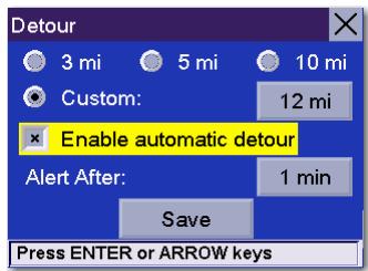 MAGELLAN 6000T - Select Detour Options. - 4