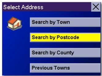 MAGELLAN 6000T - Search by Postcode - 1