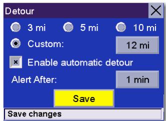 MAGELLAN 6000T - Select Detour Options. - 5