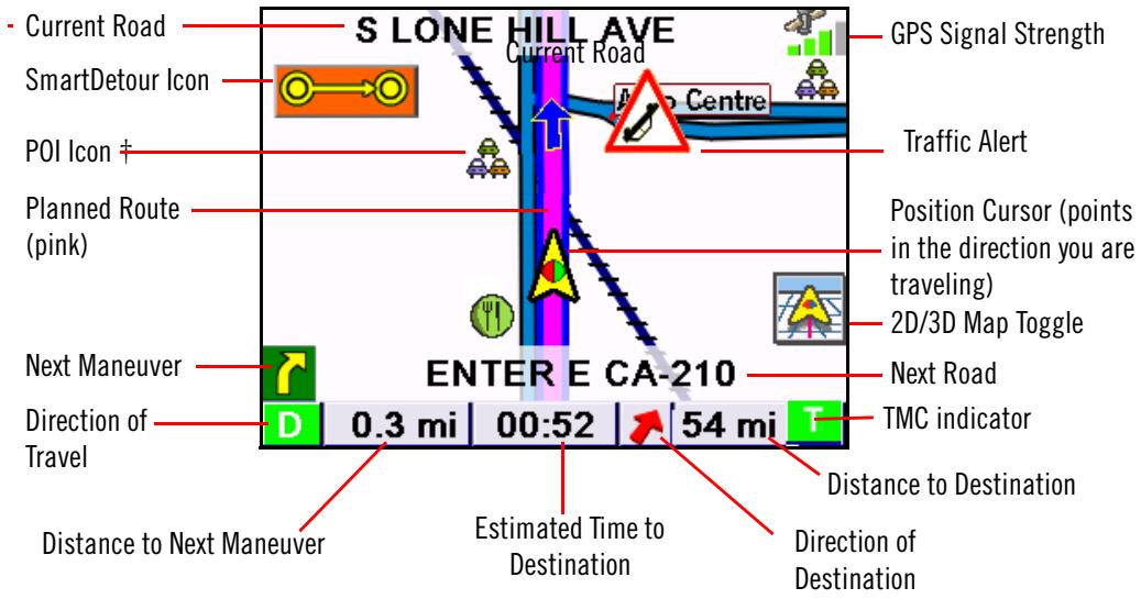 MAGELLAN 860T - Map Screen - 1