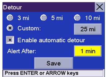 MAGELLAN 860T - Select Detour Options. - 3