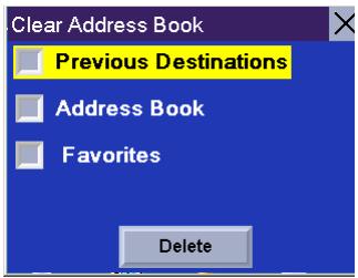 MAGELLAN 860T - Clear Address Book - 1