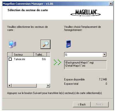 MAGELLAN EXPLORIST 400 - Utiliser l'explorist avec mapsend - 2