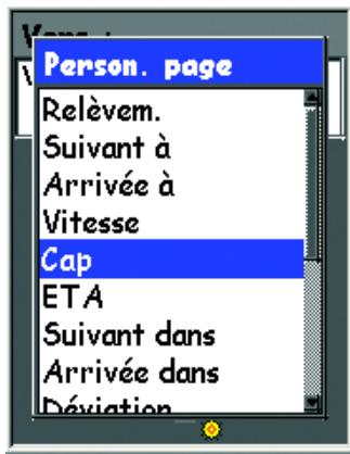 MAGELLAN EXPLORIST 500 - Personnaliser les champs d'information - 1