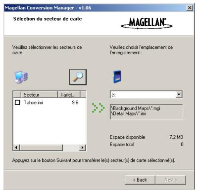 MAGELLAN EXPLORIST 500 - Utiliser l'explorist avec mapsend - 2