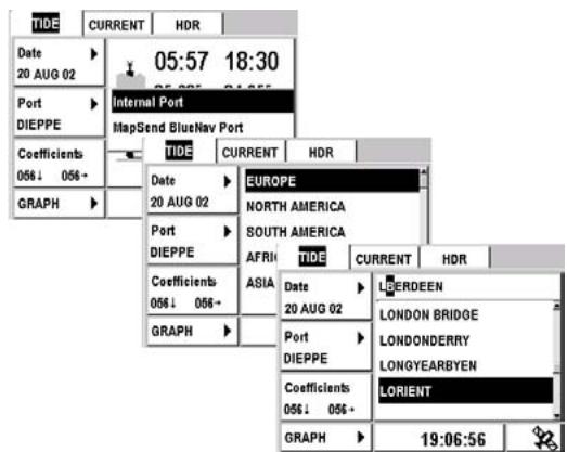 MAGELLAN FX324 MAP - Selecting a Port - 1