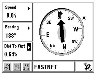 MAGELLAN FX324 MAP - Compass Mode - 1