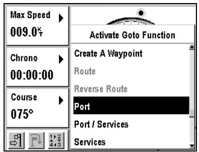 MAGELLAN FX324 MAP - Selecting an Action - 2
