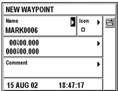 MAGELLAN FX324 MAP - Creating a Waypoint - 1