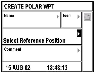 MAGELLAN FX324 MAP - Creating a Waypoint Using its Polar Coordinates - 1