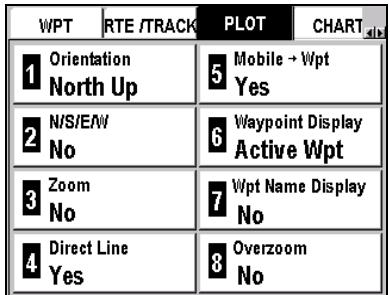 MAGELLAN FX324 MAP - Plotter Menu - 1