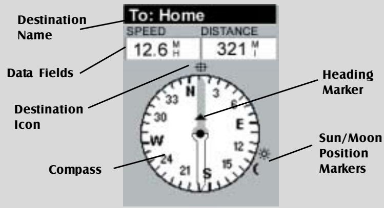 MAGELLAN MERIDIAN COLOR - Compass Screen - 1
