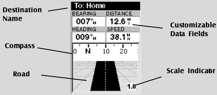 MAGELLAN MERIDIAN COLOR - Road Screen - 1