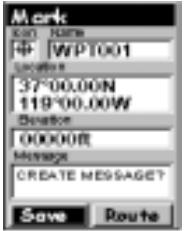MAGELLAN MERIDIAN COLOR - Saving Your Present Position as a Waypoint - 1