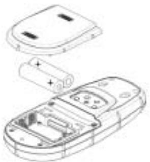 MAGELLAN MERIDIAN COLOR - Installing the Batteries - 1