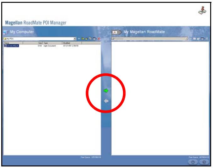 MAGELLAN ROADMATE 2200T - Opening a POI File - 1