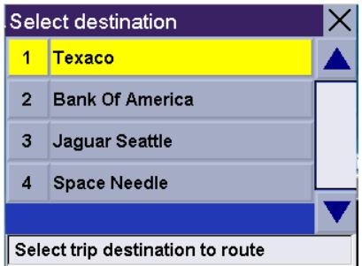 MAGELLAN ROADMATE 2200T - Activating a multiple destination trip - 1