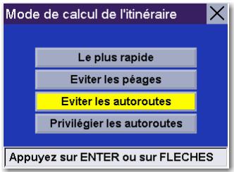 MAGELLAN ROADMATE 360 - Modifier le mode de calcul de l'itinéraire - 3