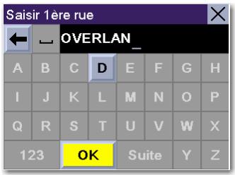 MAGELLAN ROADMATE 360 - Sélectionner une destination avec l'option "intersection - 3